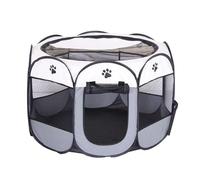 Valla Octogonal for Mascotas, barandilla for Tienda de campaña, Cama for Gatos, Caja de Parto Cerrada, Jaula for Perros, Plegable, Resistente a arañazos, Sala de partos