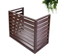 Valla para aire acondicionado Mini Split Air Conditioner Fence 3 Panel, Hide Air Conditioner Fence(Brown,110X60X80CM)