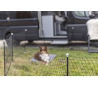 Valla para perros móvil 15 m negro