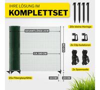 Valla para perros Valla de camping Valla móvil Valla delimitadora 15-50m Long...