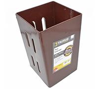 Valla poste extensor rojo 100 mm x 100 mm soporte de valla de pincho soporte de madera de jardín de 4"
