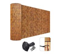 Valla Protectora de Bambú Natural - Cañizo Resistente a La Intemperie/Privacidad Para Piscina, Techo, Patio - 1x5 1.2x4 1.3x6 1.5x10 1.8x15m