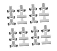 Valla protectora para interiores con conectores de junta en T de 90 grados, color gris oscuro (juego de 24)