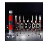 Valla retráctil ber - Valla de Seguridad de 1,32 x 5 m, Puerta metálica Extensible para Control de tráfico, Seguridad de Eventos y Uso Industrial.