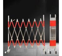Valla retráctil Extensible de Acero Inoxidable - Barrera Industrial móvil con Ruedas para Mayor Seguridad y Control - Solución versátil de gestión de tráfico para Uso en Exteriores e interio