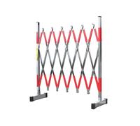 Valla telescópica de acero inoxidable, robusta, duradera, con gran capacidad de carga, adecuada for mantenimiento y construcción de cercas de tráfico.(350CM/11.4FT)