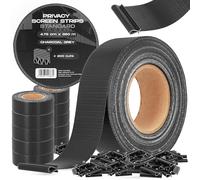 Valla Tiras Protectora Privacidad Pantalla Proteción 4,75 cm x 350 m Opaca Anti-UV Resistente Viento Sol Balcones Jardines Tiras de Sujeción 200 Clips Fijación