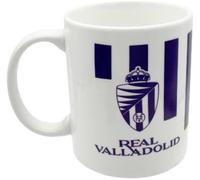 CYPBRANDS Real Valladolid Taza, Cerámica, Escudo, Pucela, Desayuno, Menaje, Color blanco, Producto Oficial