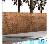Vallas de jardín Biombo de bambú Valla Decorativa de jardín en Rollos de Junco for Ventanas de Balcones Tamaños a Medida(4 * 20ft(122 * 600cm))