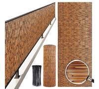 Vallas De Ocultación Naturales Valla De Caña Valla De Bambú Transpirable Blackout Vallas Decorativas Para La Barandilla Del Estanque De La Piscina Del Patio De La Cubierta Del Jardín ( Size : 50x300cm