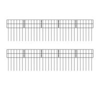 Vallas Decorativas - Valla De Jardín, Vallas De Barrera Para Animales, Borde Resistente A La Intemperie De 10 Piezas | Para Perros Patios Al Aire Libre Patio Paisaje Cama De Flores Perro