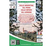 Valle Argentina Valle Prino, Valle Impero, Val Lerrone 1:25.000: Fraternali Editore Wanderkarte (Sentieri. Escursioni)