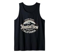 VALLE DE SILICIO DE CALIFORNIA VISTA A LA MONTAÑA - ESTABLECIDO 1902 Camiseta sin Mangas