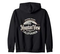 VALLE DE SILICIO DE CALIFORNIA VISTA A LA MONTAÑA - ESTABLECIDO 1902 Sudadera con Capucha
