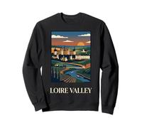 Valle del Loira Francia Castillo Viñedo Arte de Viaje Sudadera