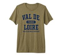 Valle del Loira Francia Valle de los Mil Castillos Marina Imprimir Camiseta Premium