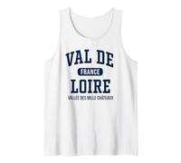 Valle del Loira Francia Valle de los Mil Castillos Marina Imprimir Camiseta sin Mangas