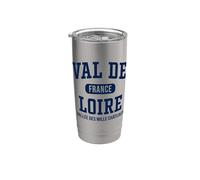 Valle del Loira Francia Valle de los Mil Castillos Marina Imprimir Vaso térmico de acero inoxidable de doble pared