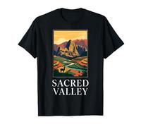 Valle Sagrado Perú Inca Terrazas Montaña Retro Viajes Camiseta