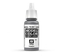 VALLEJO-3070991 70991 Vallejo Model Color Mate Gris, Multicolor (3070991)