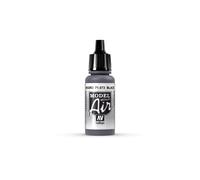 VALLEJO-3071073 71073 Model Air Color Negro Metal 1, Surtido, 17 ml (Pack of 1) (3071073)