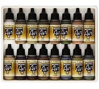 Createx Vallejo – Model Air Set 71190 – 16 pinturas para aerógrafo – 17 ml