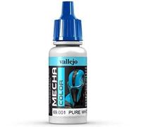 Vallejo 69001 Aerógrafo Acrílico Mecha Color Blanco Puro 17 Ml