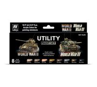 Vallejo 70201 Model Color - Colores Acrílicos, Utility Paint, 17 ml, 6 uds