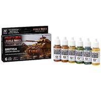 Vallejo 70204 Model Color - Colores Acrílicos, WWII British Armour & Infantry, 17 ml, 6 uds