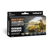 Vallejo 70205 Model Color - Colores Acrílicos, WWII German Armour, 18 ml, 6 uds