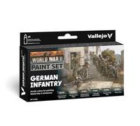 Vallejo Colores acrílicos Model Color 70206 – Infantería alemana WWII – 6 x 17 ml