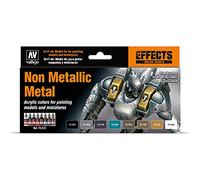 Vallejo 72212 Game Color - Colores Acrílicos, Non Metallic Metal, 17 ml, 8 uds