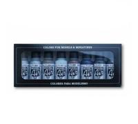 Set De Pinturas Colores Básicos |VALLEJO|71174| 8x17ml Maqueta Char Promo