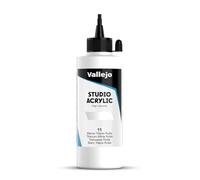 VALLEJO ACRYLIC STUDIO, PINTURA ACRÍLICA, 200ML, BLANCO TITANIO RUTILO, Nº 11