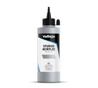 VALLEJO ACRYLIC STUDIO, PINTURA ACRÍLICA, 200ML, GRIS MEDIO, Nº 62