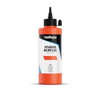 Vallejo ACRYLIC STUDIO, PINTURA ACRÍLICA, 200ML, NARANJA, Nº 15