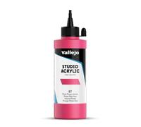 Vallejo ACRYLIC STUDIO, PINTURA ACRÍLICA, 200ML, ROJO ROSA AZOICO, Nº 57