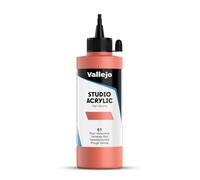 Vallejo ACRYLIC STUDIO, PINTURA ACRÍLICA, 200ML, ROJO VENECIANO (TONO), Nº 61