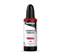 Vallejo - Acuarela líquida 32ml, color rojo carmesí