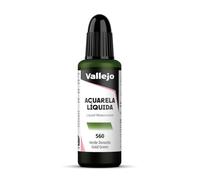 Vallejo - Acuarela líquida 32ml, color verde dorado