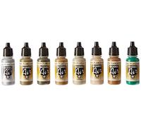 Vallejo aire modelo AK Interactive 4BO ruso verde pintura de acrílico Set para Air Brush - Surtido de Colores (paquete de 8)