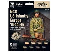 Vallejo AV MC - Juego de suboficial de infantería alpino estadounidense (x8) y figura