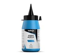 Vallejo - Colores acrílicos studio 500ml, color azul cyan