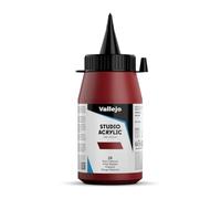 Vallejo - Colores acrílicos studio 500ml, color rojo de garanza