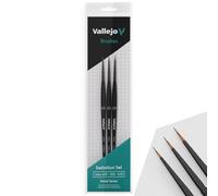 Createx Vallejo Pinceles de detalle Definition Set 4/0, 3/0, 2/0
