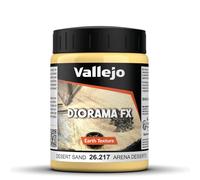Vallejo Diorama FX Arena del Desierto 200 Ml. Pintura Acrílica a Base Agua de Acabado Realista. Pasta de Alta Densidad de Color Marrón Claro para Simular Texturas de Arena en Dioramas y Maquetas