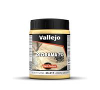Vallejo Diorama FX Arena del Desierto 200 Ml. Pintura Acrílica a Base Agua de Acabado Realista. Pasta de Alta Densidad de Color Marrón Claro para Simular Texturas de Arena en Dioramas y Maquetas