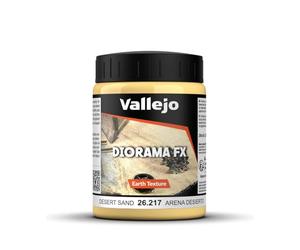 Vallejo Diorama FX Arena del Desierto 200 Ml. Pintura Acrílica a Base Agua de Acabado Realista. Pasta de Alta Densidad de Color Marrón Claro para Simular Texturas de Arena en Dioramas y Maquetas
