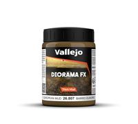 Vallejo Diorama FX Pintura Acrílica Barro Acado Realista, 200 ml. Para Simular Texturas de Terreno, Tierra, Nieve, Agua y Barro para Maquetas para Modelismo
