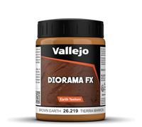 Vallejo Diorama FX Tierra Marrón 200 Ml. Pintura Acrílica a Base Agua de Acabado Realista. Pasta de Alta Densidad de Color Marrón para Simular Texturas de Tierra en Dioramas y Maquetas